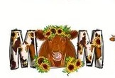 Mom Highland Cow Sunflower