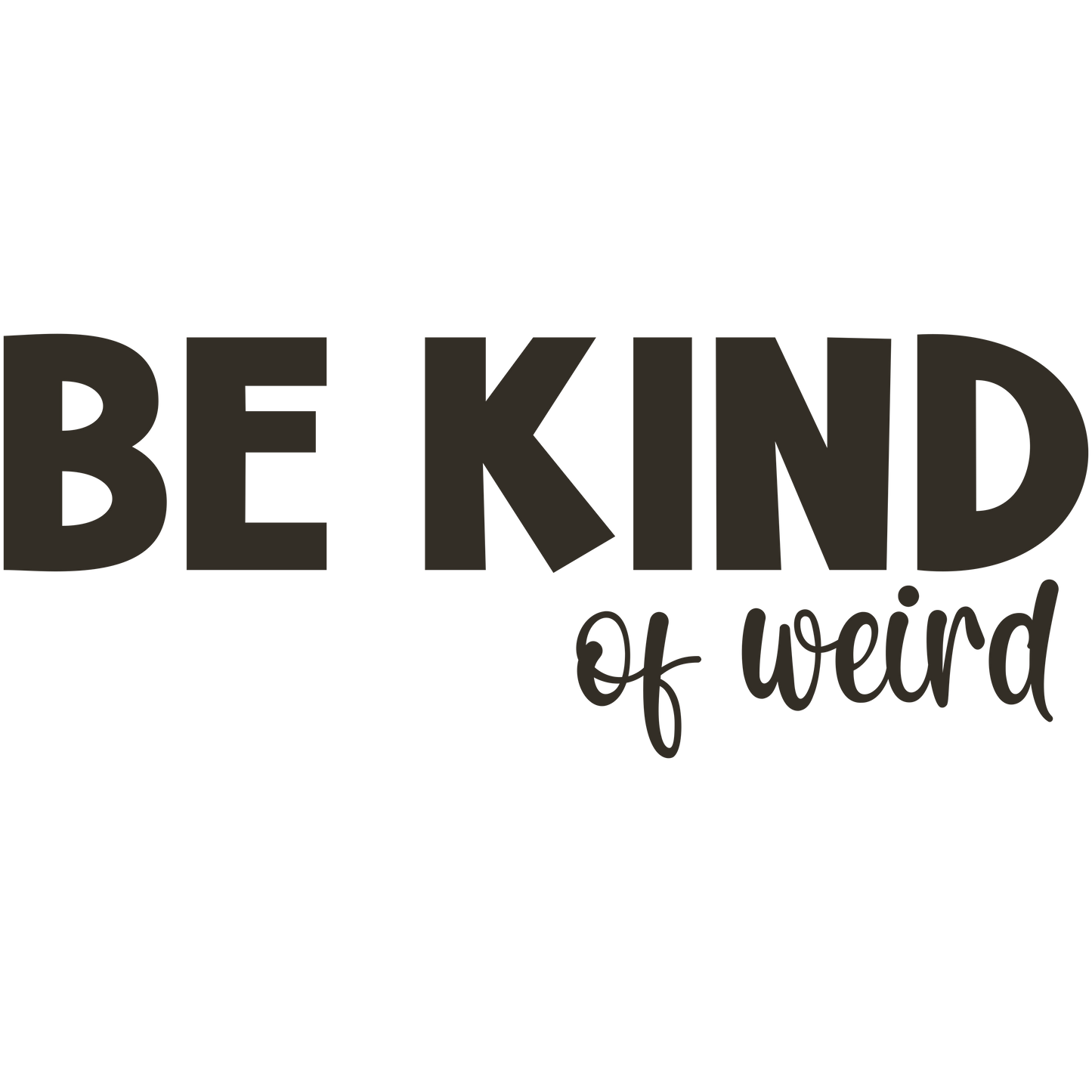 Be Kind   of Weird